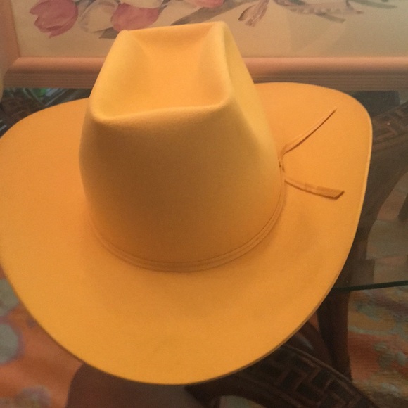 Lemon color Durango cow girl hat - Picture 3 of 7